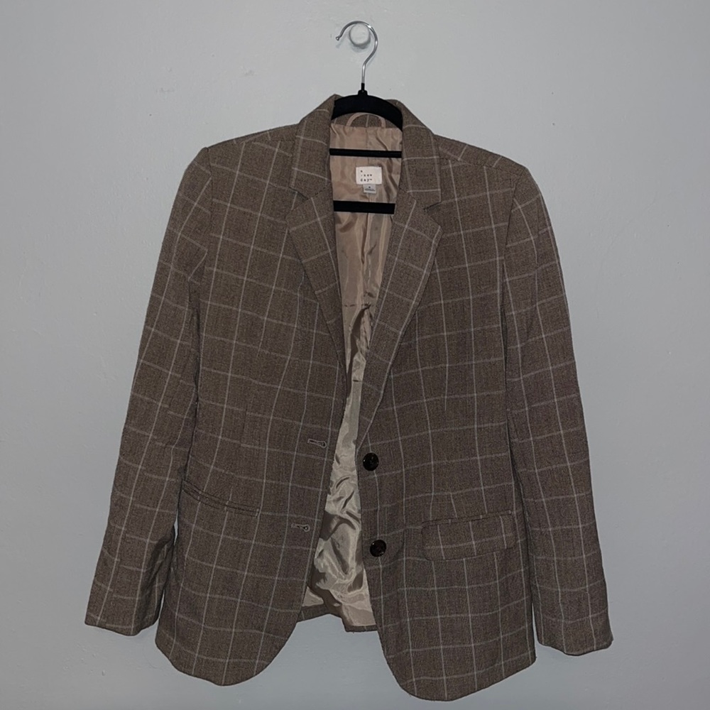 Plaid Blazer